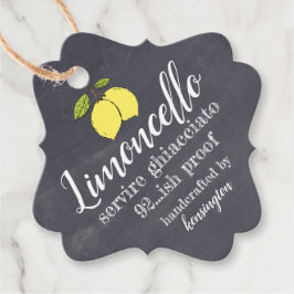 Étiquettes Cadeau Limoncello Chalkboard Look Small