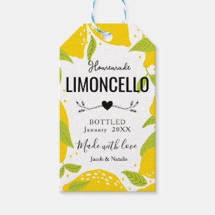Étiquettes-cadeau Limoncello fait maison sur mesure mariage faveur l