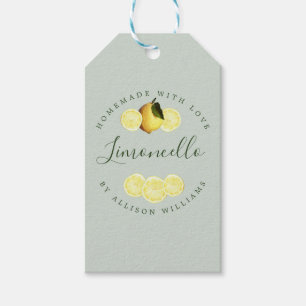 Étiquettes-cadeau Limoncello Maison Personnalisé Vert Pâle