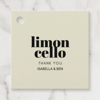 Étiquettes Cadeau Limoncello Maison Taupe Tendance