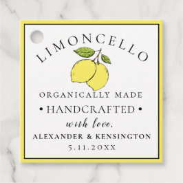 Étiquettes Cadeau Limoncello Moderne Et Branché Pour Une Bouteille