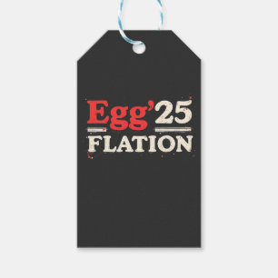 Étiquettes-cadeau L'inflation des œufs 25 économie de Pâques drôle