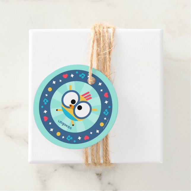 Étiquettes Cadeau Lingokids Party avec Billy (En situation)