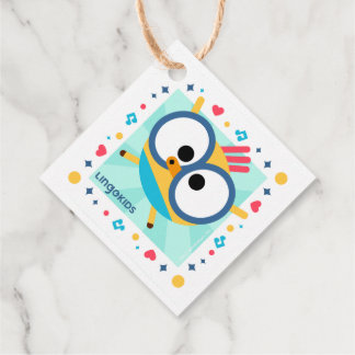 Étiquettes Cadeau Lingokids Party avec Billy