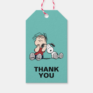 Étiquettes-cadeau Linus consolé avec l'oreille de Snoopy