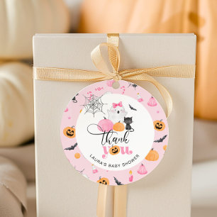Étiquettes Cadeau Little Boo est presque à terme merci pour la baby