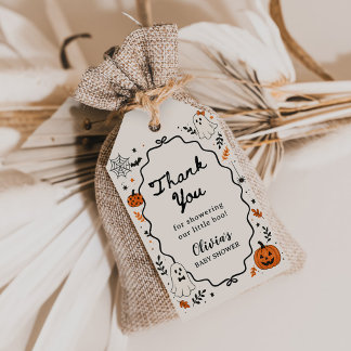 Étiquettes-cadeau Little Boo Halloween Fantôme Baby Shower