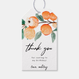 Étiquettes-cadeau Little Cutie Clementine Anniversaire Favoriser Tag