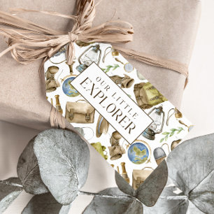 Étiquettes-cadeau Little Explorer Neutral Personnalisé Favoriser &