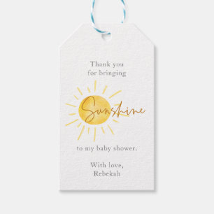 Étiquettes-cadeau Little Ray of Sunshine Boho Baby shower