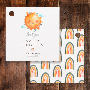 Étiquettes Cadeau Little Ray Of Sunshine Boho Rainbow Baby shower