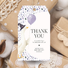 Étiquettes-cadeau Little Silly Goose Baby Shower Favor Tags