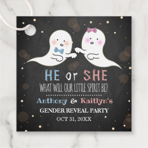 Étiquettes Cadeau Little Spirit Halloween Fantômes Genre Reveval Par