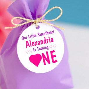 Étiquettes Cadeau Little Sweethee 1er anniversaire