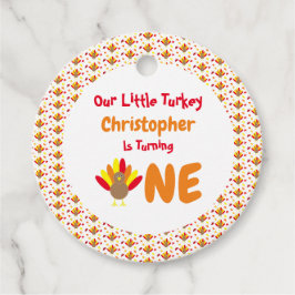Étiquettes Cadeau Little Turkey 1er anniversaire