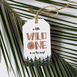 Étiquettes-cadeau Little Wild One Rustic Woodland Baby shower