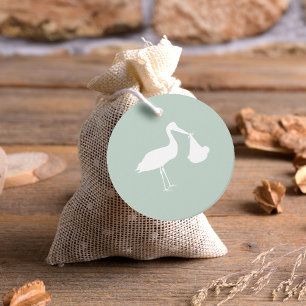 Étiquettes Cadeau Livraison de la cigogne Baby shower de la taille n