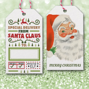 Étiquettes-cadeau Livraison spéciale du Père Noël
