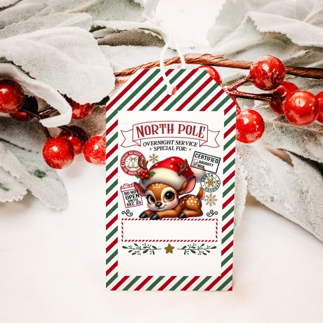 Étiquettes-cadeau Livraison spéciale Noël de Père Noël (Créateur téléchargé)