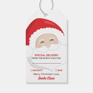 Étiquettes-cadeau Livraison spéciale Santa Claus Christmas Cadeaux T