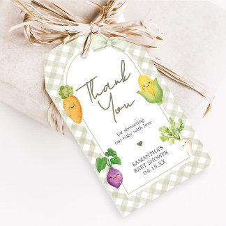 Étiquettes-cadeau Locally Grown Baby Shower Favor Tags