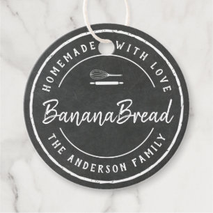Étiquettes Cadeau Logo de boulangerie Cadeau de cuisson fait maison 