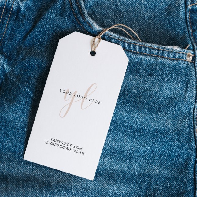 Étiquettes-cadeau Logo de marque Small Business Packaging Company (Créateur téléchargé)