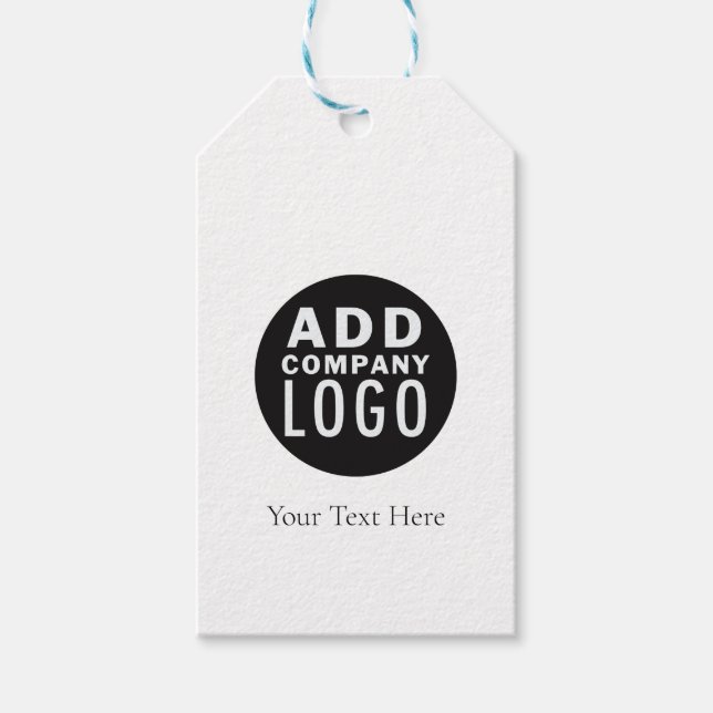 Étiquettes-cadeau Logo d'entreprise moderne (Devant)