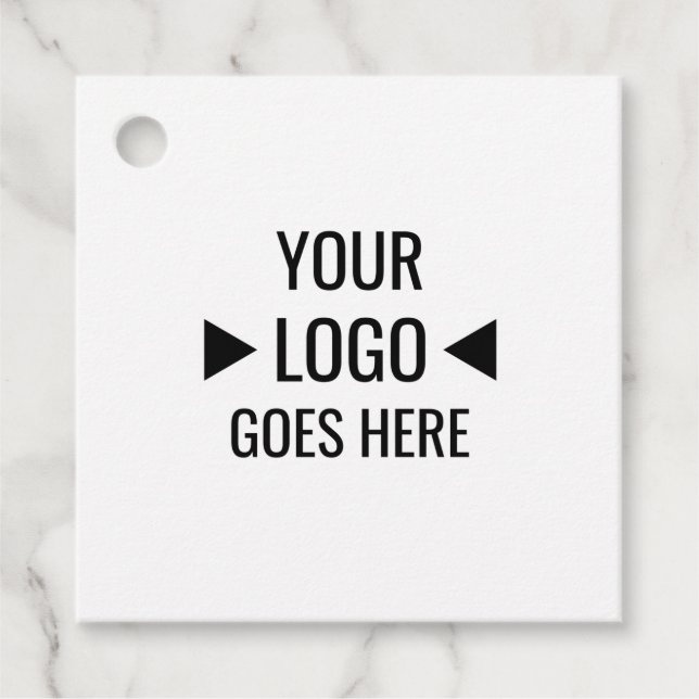 Étiquettes Cadeau Logo d'entreprise personnalisé (Devant)
