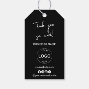 Étiquettes-cadeau Logo d'entreprise Qr Code Hang Tags Revoir