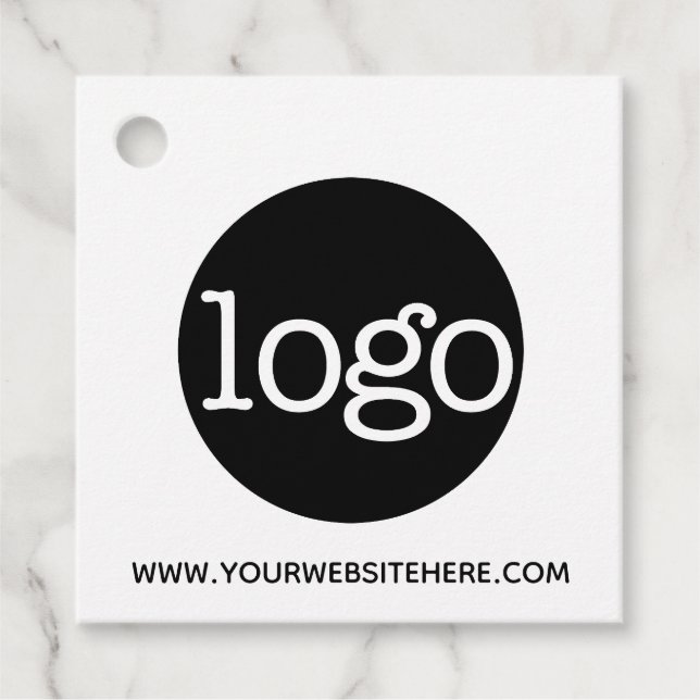 Étiquettes Cadeau Logo et site Web Office ou Business (Devant)