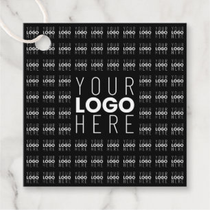 Étiquettes Cadeau Logo ou image Carrelé Motif Grand Centre Logo