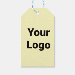 Étiquettes-cadeau Logo personnalisé simple et élégant ici société g