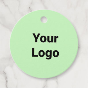 Étiquettes Cadeau Logo personnalisé simple et élégant ici société g