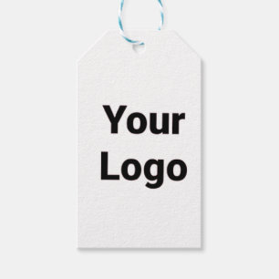Étiquettes-cadeau Logo personnalisé simple et élégant ici société g
