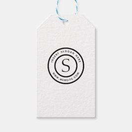 Étiquettes-cadeau Logo Professional Plain Simple Modern