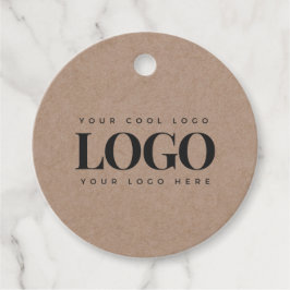 Étiquettes Cadeau Logo Rectangle de style Kraft Simple minimaliste