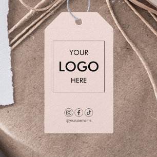 Étiquettes-cadeau Logo Social Media Professional Tags cadeaux