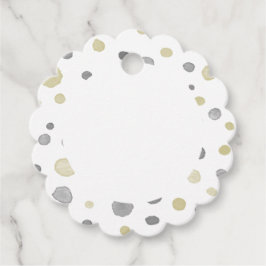 Étiquettes Cadeau Lottie Confetti Aquarelle Points Favoriser les éti