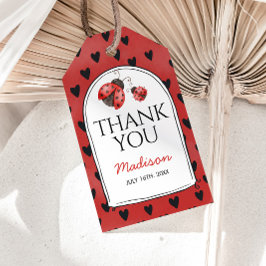 Étiquettes-cadeau Love bug Thank You