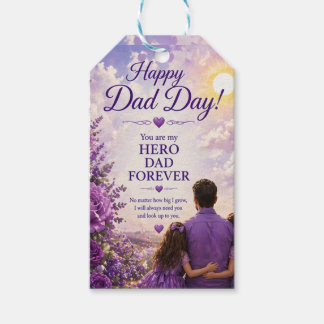 ÉTIQUETTES-CADEAU LOVE FOR DAD FROM DAUGHTERS