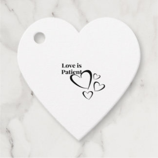 Étiquettes Cadeau Love Is Patient Calm Aesthetic