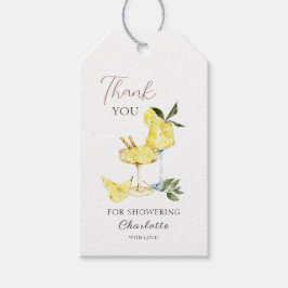 Étiquettes-cadeau Love Limoncello Cocktail Fête des mariées Merci