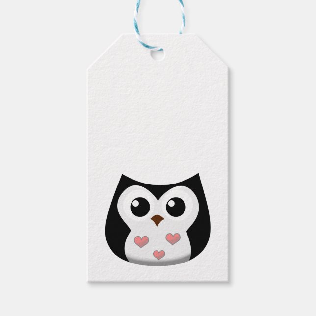 Étiquettes-cadeau Love Owl (Devant)