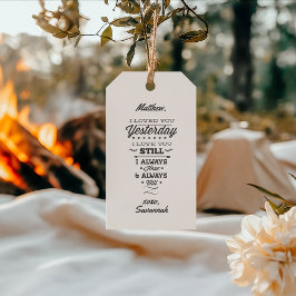 Étiquettes-cadeau Love Poem