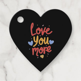 Étiquettes Cadeau Love You More Expressive Art 