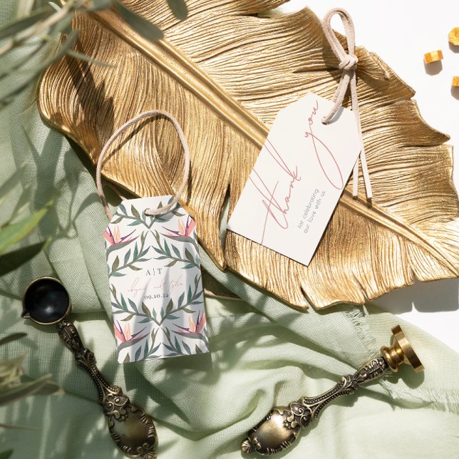 Étiquettes-cadeau Lovebirds au Paradis (Créateur téléchargé)