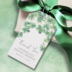 Étiquettes-cadeau Lucky In Love Fête des mariées de la Saint Patrick