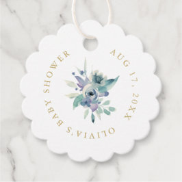 Étiquettes Cadeau Luxe Baby shower Floral Merci Favoriser les étique