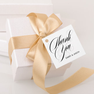 Étiquettes Cadeau Luxe Merci Mariage